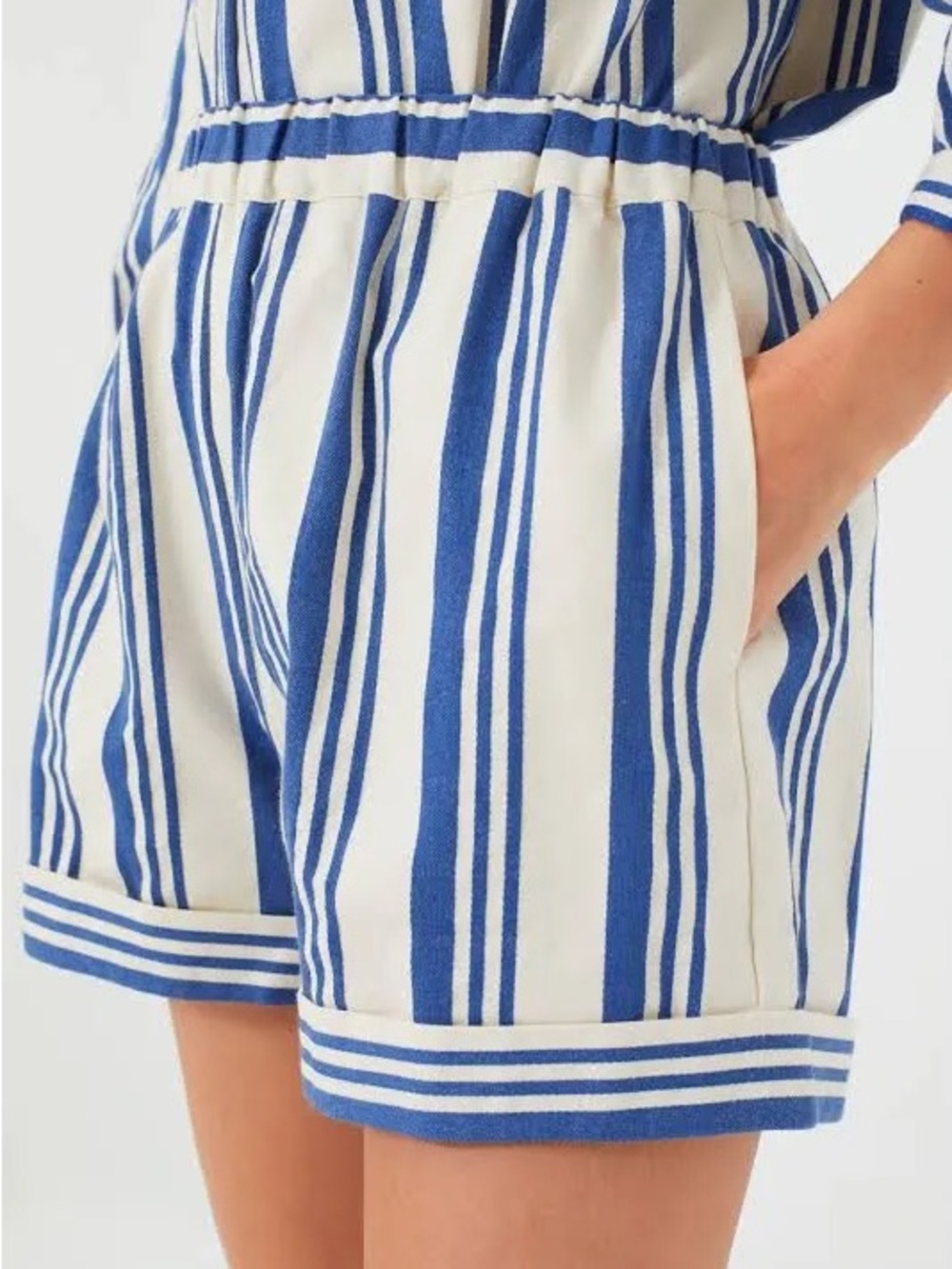 Striped Blue and White Women’s Shorts- Tuckernuck